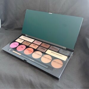 Profusion Cosmetics Blush & Contour Palette with Vibrant Pinks and Warm Browns